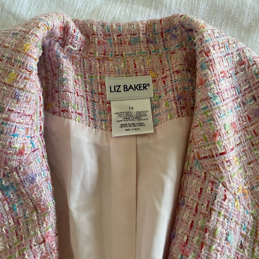 Pink Tweed Blazer - Picture 4 of 4